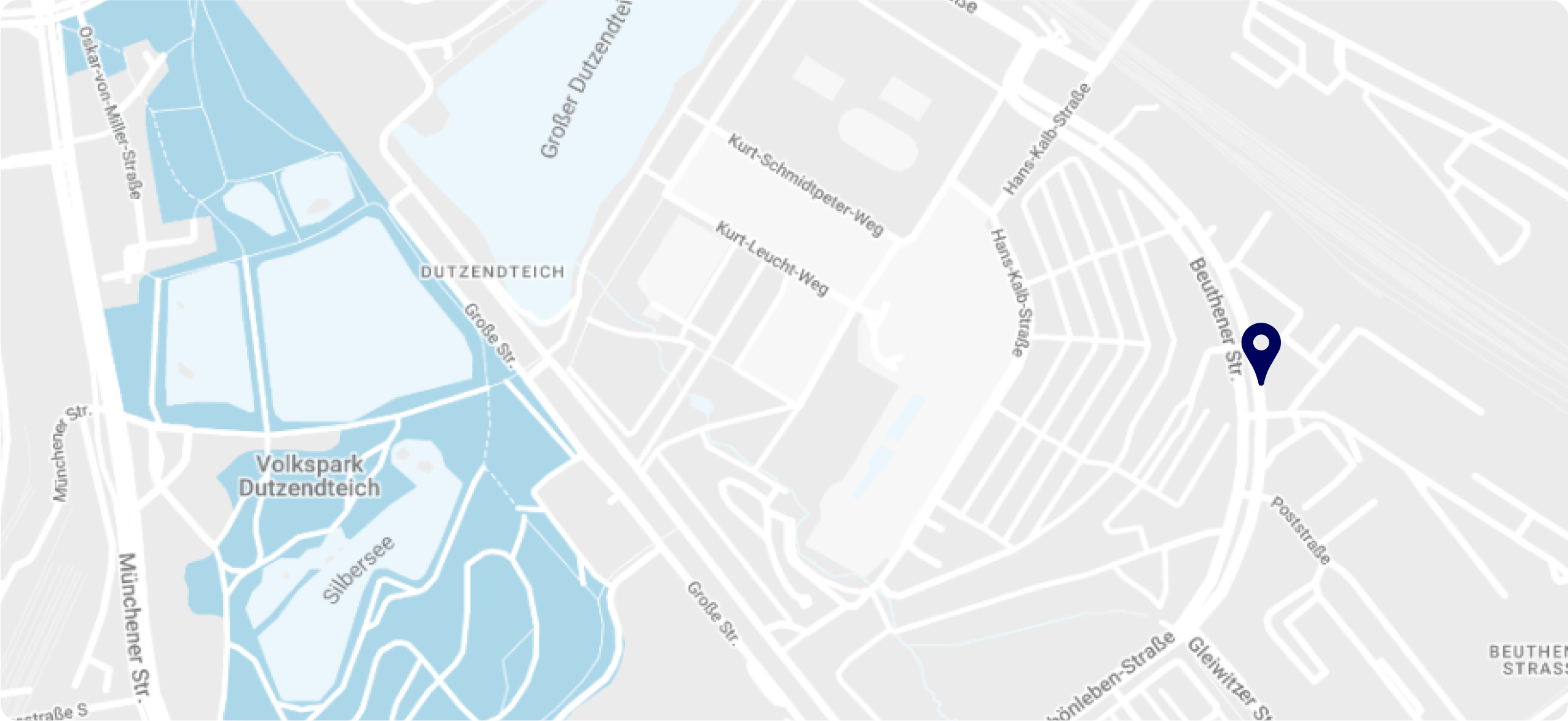 Kartenausschnitt Standort TeamBank Zentrale Nürnberg