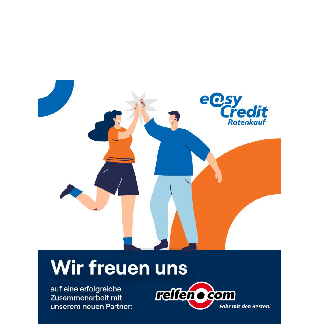 Schriftzug "Wir freuen uns" reifen.com